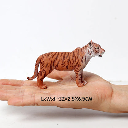 Realistic Wild Animals Model White Tiger,Lions,Leopard,Panther,Cheetah Educational Jungle Animals Figures Model Figurines Set