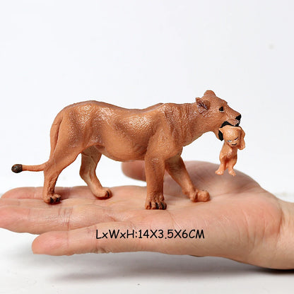 Realistic Wild Animals Model White Tiger,Lions,Leopard,Panther,Cheetah Educational Jungle Animals Figures Model Figurines Set