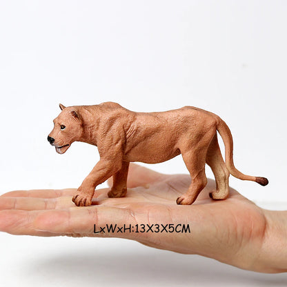 Realistic Wild Animals Model White Tiger,Lions,Leopard,Panther,Cheetah Educational Jungle Animals Figures Model Figurines Set