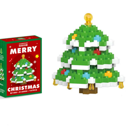 Christmas Decoration Christmas Advent  Surprise Blind Box Christma Building Blocks Sets Santa Claus Toy Set Children’S Gifts