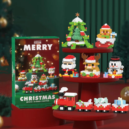 Christmas Decoration Christmas Advent  Surprise Blind Box Christma Building Blocks Sets Santa Claus Toy Set Children’S Gifts