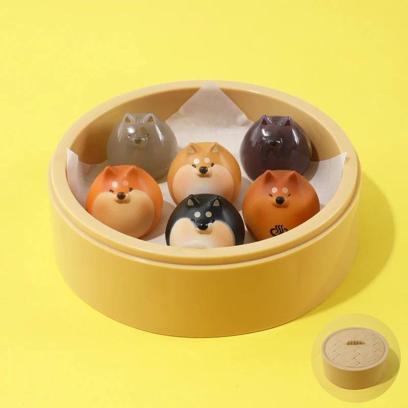 1st Bullet Fatty Dudu Chaigou Steamed Bun Egg Twisting Small Steamed Bun Soup Bun Food Mimicry Blind Box Toy Kawaii Mystery Box